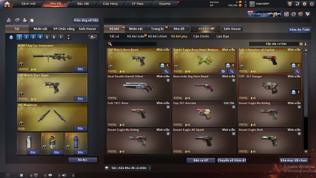 shop acc cf uy tin gia re